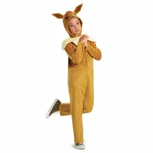 Fancy costume Disguise Eevee Hooded Jumpsuit Classic M 7-8 years