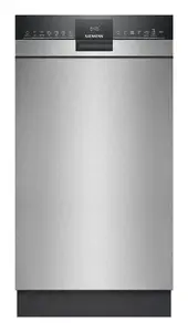 Siemens SR43ES25ME Undercounter Slimline Dishwasher with 10 Place Settings, Home Connect, 44 dB Noise Level, and Energy Class B
