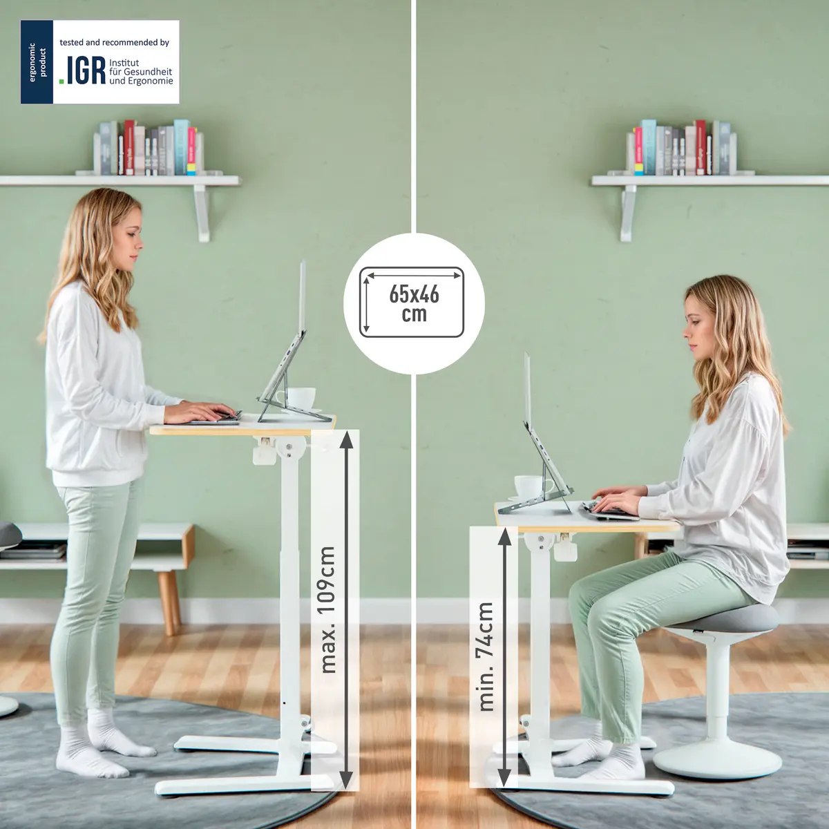 Складной стол Leitz Ergo Sit Standing Desk Photo 2