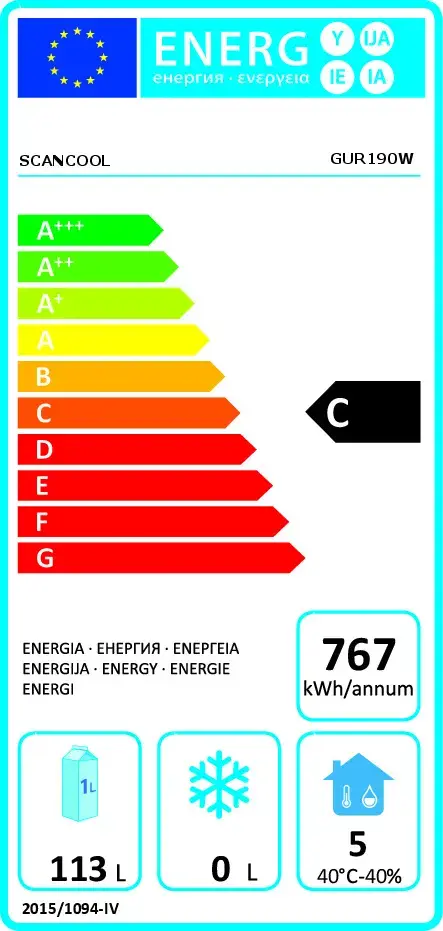 Минибар холодильник Scancool GUR190W Photo 4