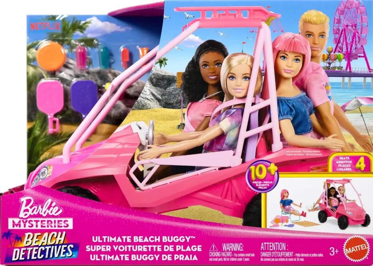 Кукольная машина Barbie Mysteries Beach Detectives Ultimate Beach Buggy Photo 6