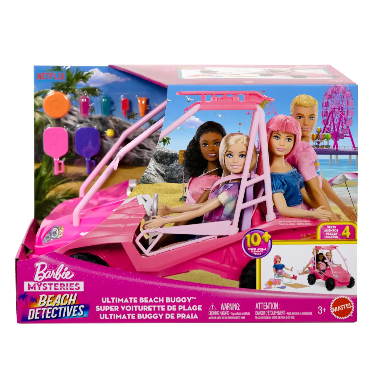 Кукольная машина Barbie Mysteries Beach Detectives Ultimate Beach Buggy Photo 9