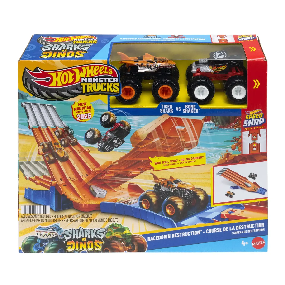 Монстр-трак и трек Hot Wheels Sharks vs. Dinos Photo 6