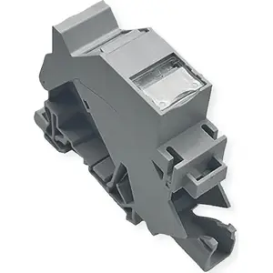 Patch panel/trunk rail adapter ROLINE RJ45 Keystone Cat.6A 26.11.0379 for mounting keystone jacks on DIN rail