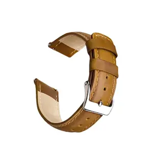 Watch strap Riff RF-LEA-20MM-BEI — genuine leather 20 mm beige