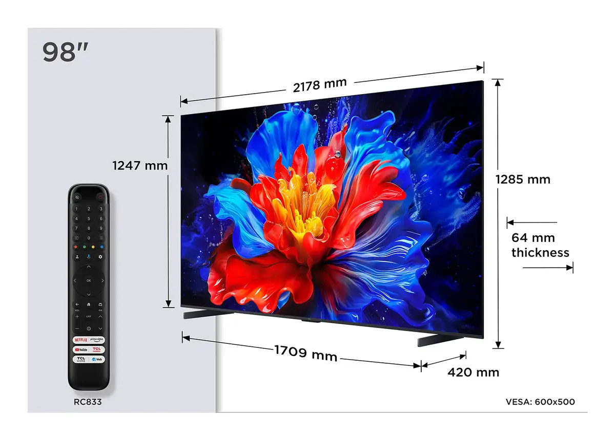 TCL P89K 98" QLED 4K Smart TV Photo 2