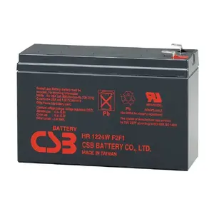 Свинцово‑кислотный герметичный аккумулятор csb HRL 1225 12V 5.8Ah — перезаряжаемый VRLA для резервного питания