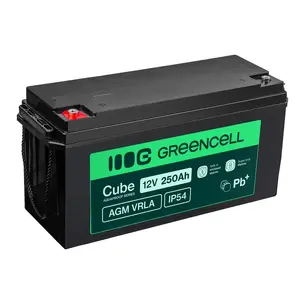 Green Cell AGM12V250AH-J UPS battery Sealed Lead Acid 12V 250Ah