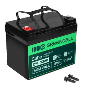 ИБП аккумулятор Green Cell AGM12V33AH-J Свинцово-кислотный 12В 33Ач
