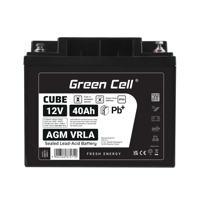 ИБП аккумулятор Green Cell AGM12V40AH-J Photo 4