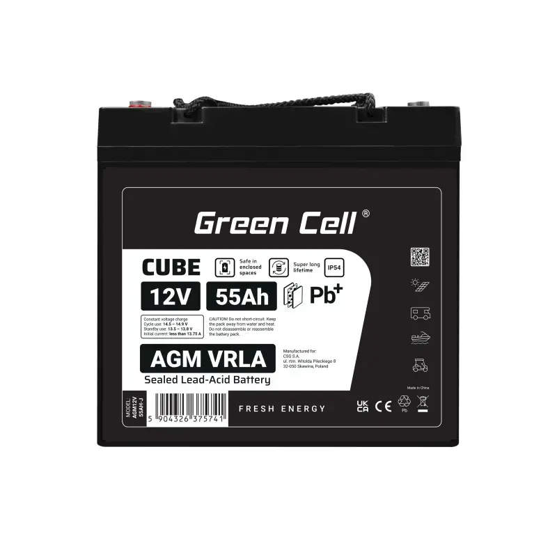 Аккумулятор ИБП Green Cell AGM12V55AH-J Photo 4