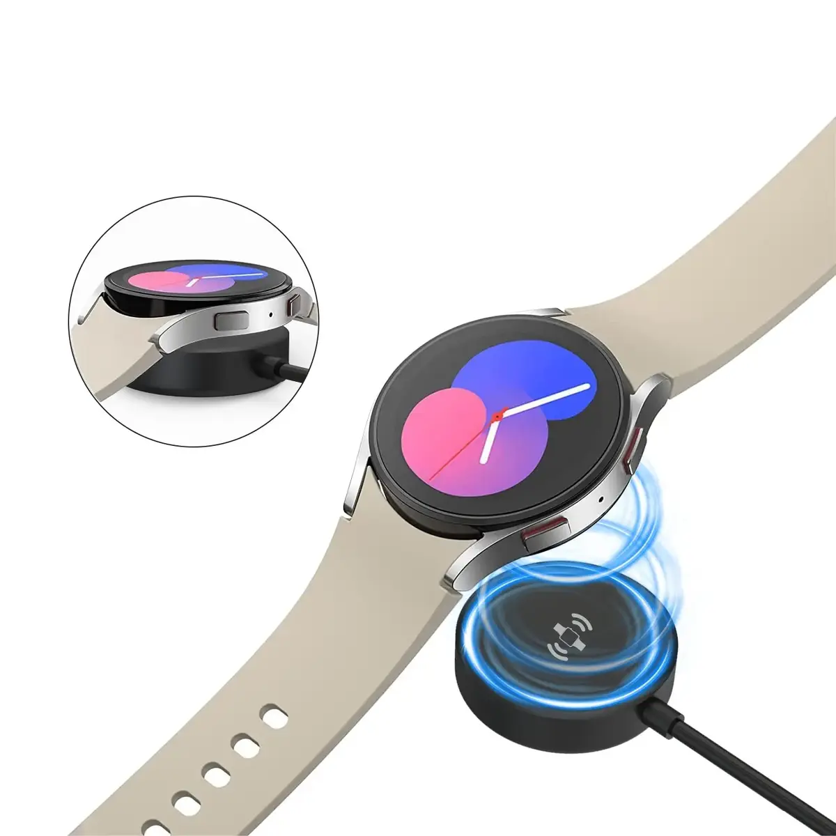 Bezvadu magnētiskais lādētājs SWISSTEN priekš Galaxy Watch Photo 4