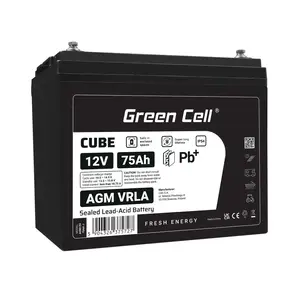Green Cell AGM12V75AH-J Sealed Lead Acid VRLA Battery 12 V 75 Ah