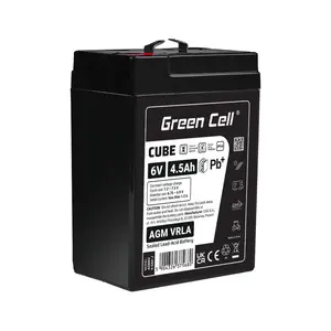 UPS battery Sealed Lead Acid Green Cell AGM6V4-5AH-J 6V 4.5Ah
