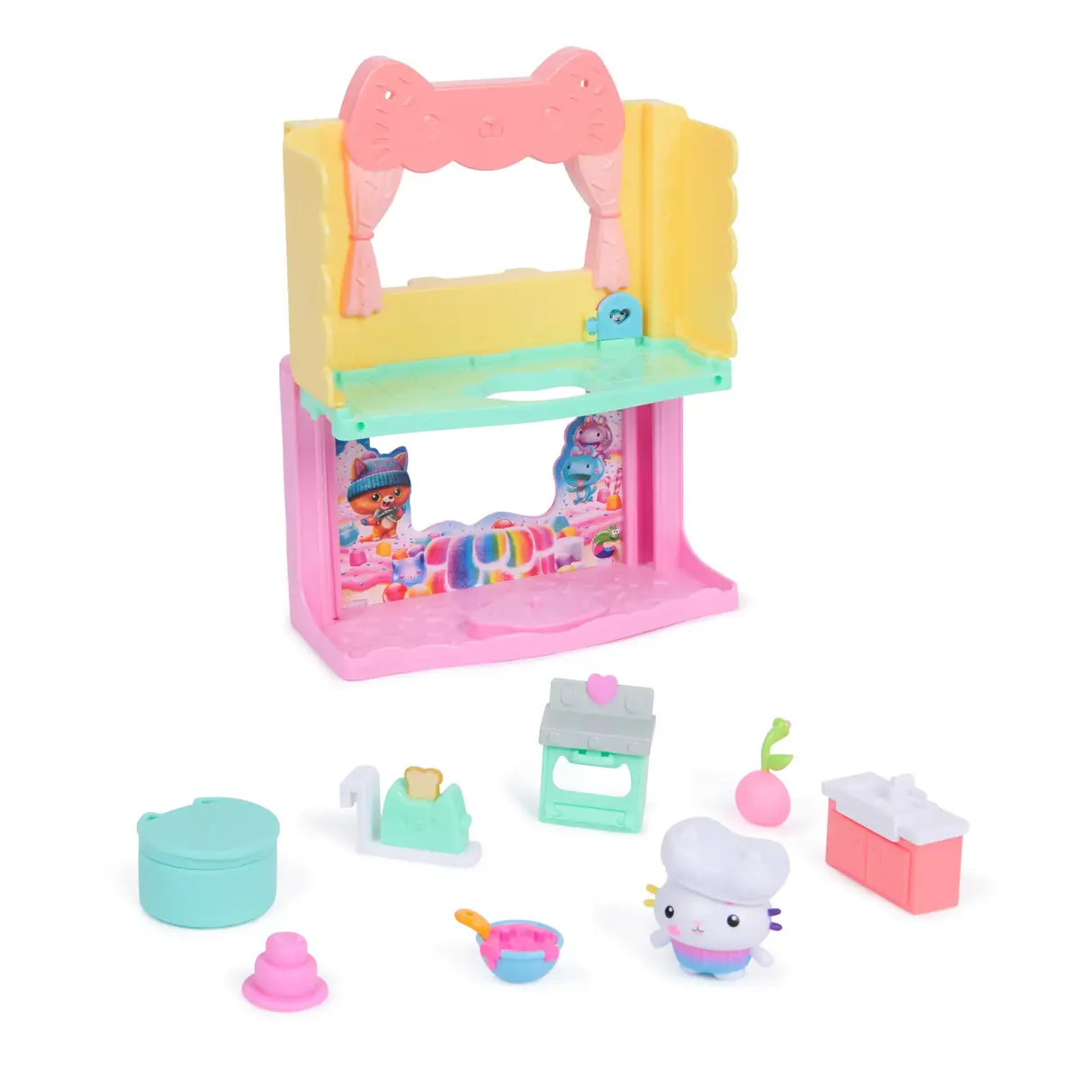 Rīcības figūra Gabby's Dollhouse Cakey's Sprinkle Cake-tastic Kitchen Photo 4