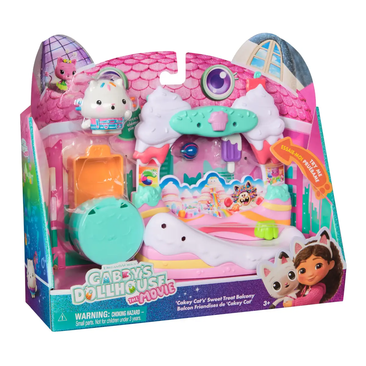 Rīcības figūra Gabby's Dollhouse Cakey Cat saldumu balkons Photo 2