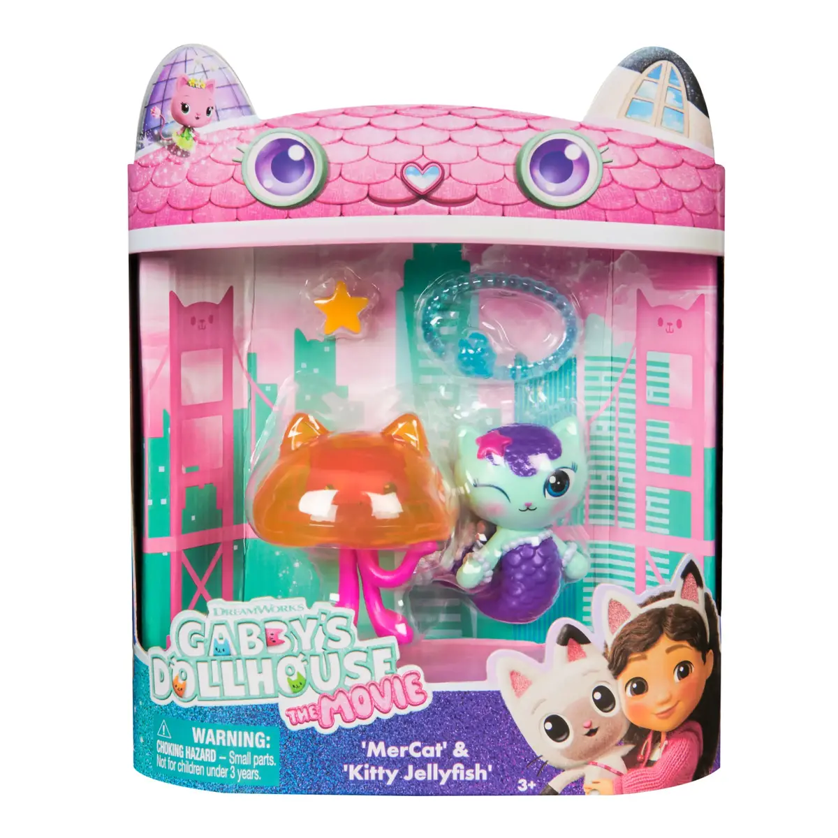 Toy Figures Gabby's Dollhouse MerCat & Kitty Jellyfish Photo 2