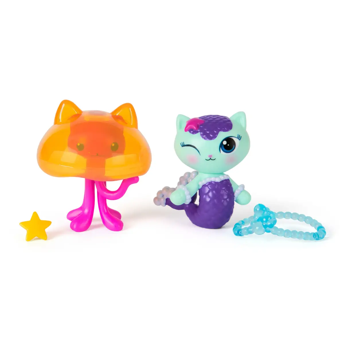 Toy Figures Gabby's Dollhouse MerCat & Kitty Jellyfish Photo 4