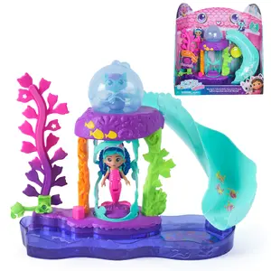 Playset Gabby's Dollhouse MerCat's Colorful Kitty Aquarium with Figures