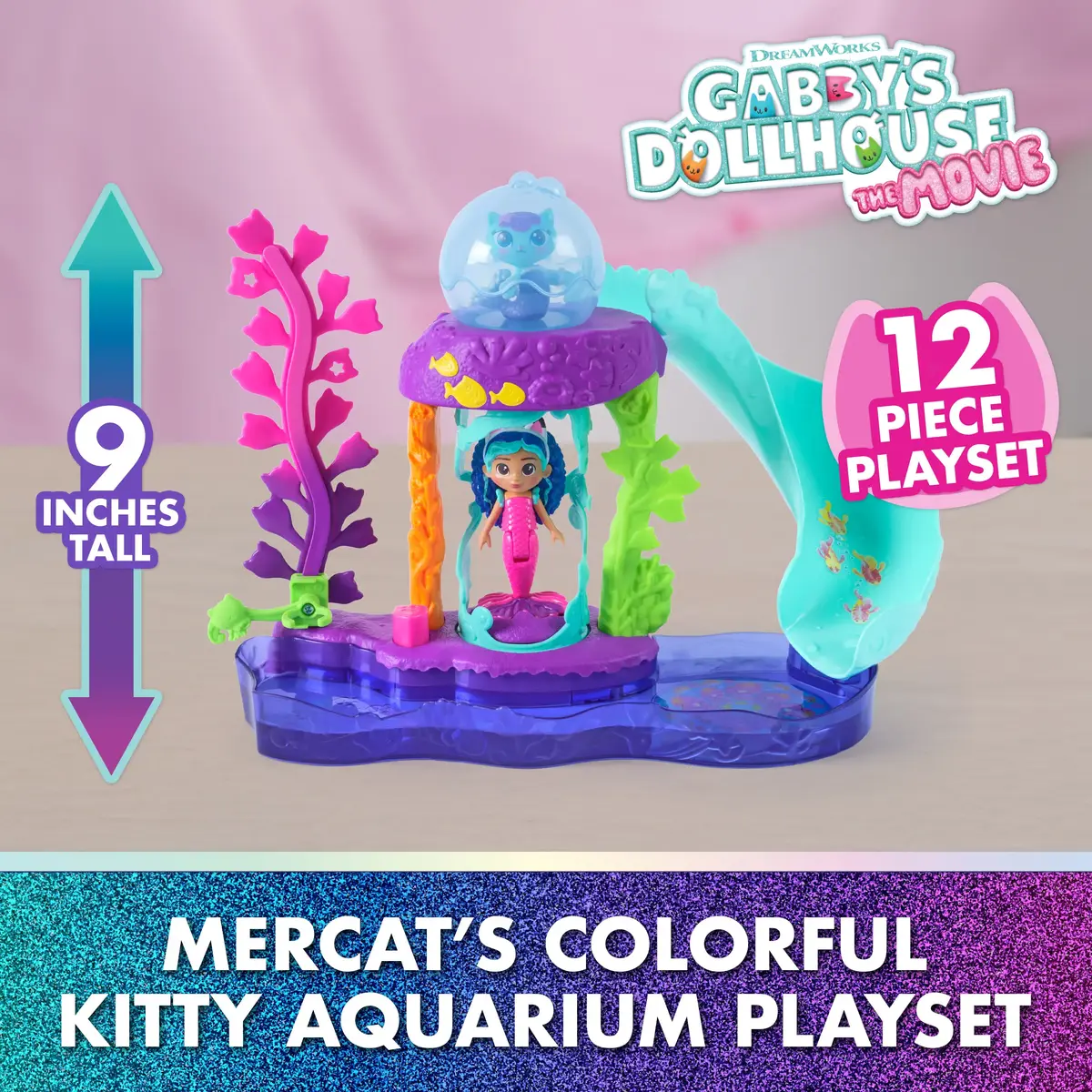 Spēļu komplekts Gabby's Dollhouse MerCat krāsainais kaķu akvārijs Photo 2