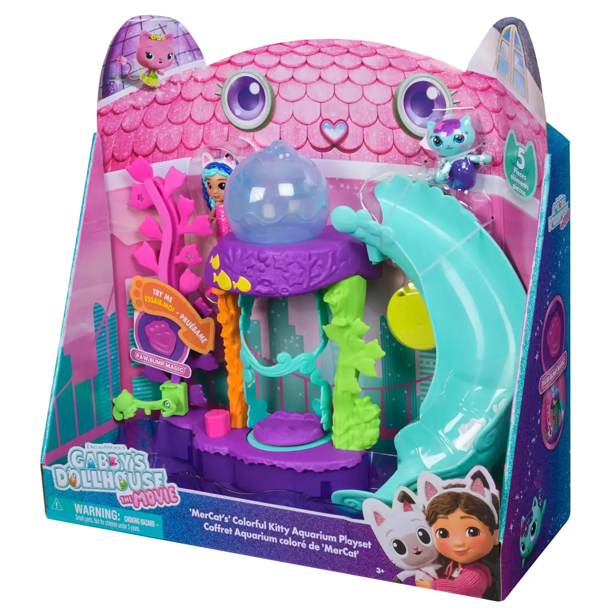 Spēļu komplekts Gabby's Dollhouse MerCat krāsainais kaķu akvārijs Photo 9