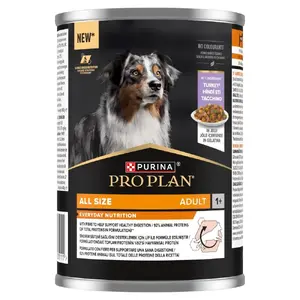 Влажный корм для собак Purina Nestlé Pro Plan Everyday Nutrition Adult с индейкой в желе 400 г, полноценный, влажность 81%