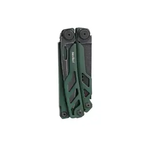 Multitool Nextool NE20278 16-in-1 green — 16 tools, stainless steel blades, folding knife, 245 g, 11 cm folded