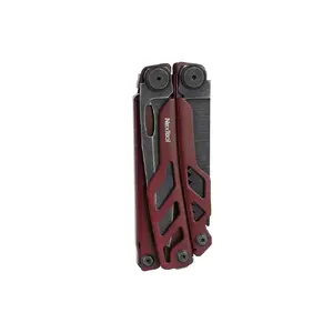 Multitool Nextool FLAGSHIP Pro NE20279 16-in-1 folding multitool, stainless steel blade, folded 11 cm, weight 245 g, red, with belt case