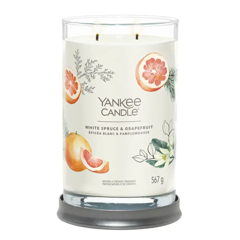 Vaska svece Yankee Candle White Spruce & Grapefruit Photo 2