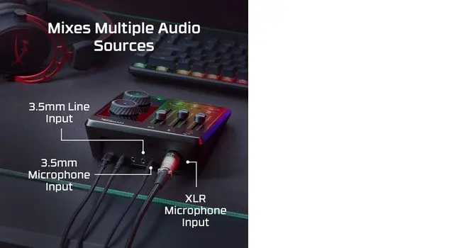 HyperX Audio Mixer for Streaming and Audio Control Photo 10