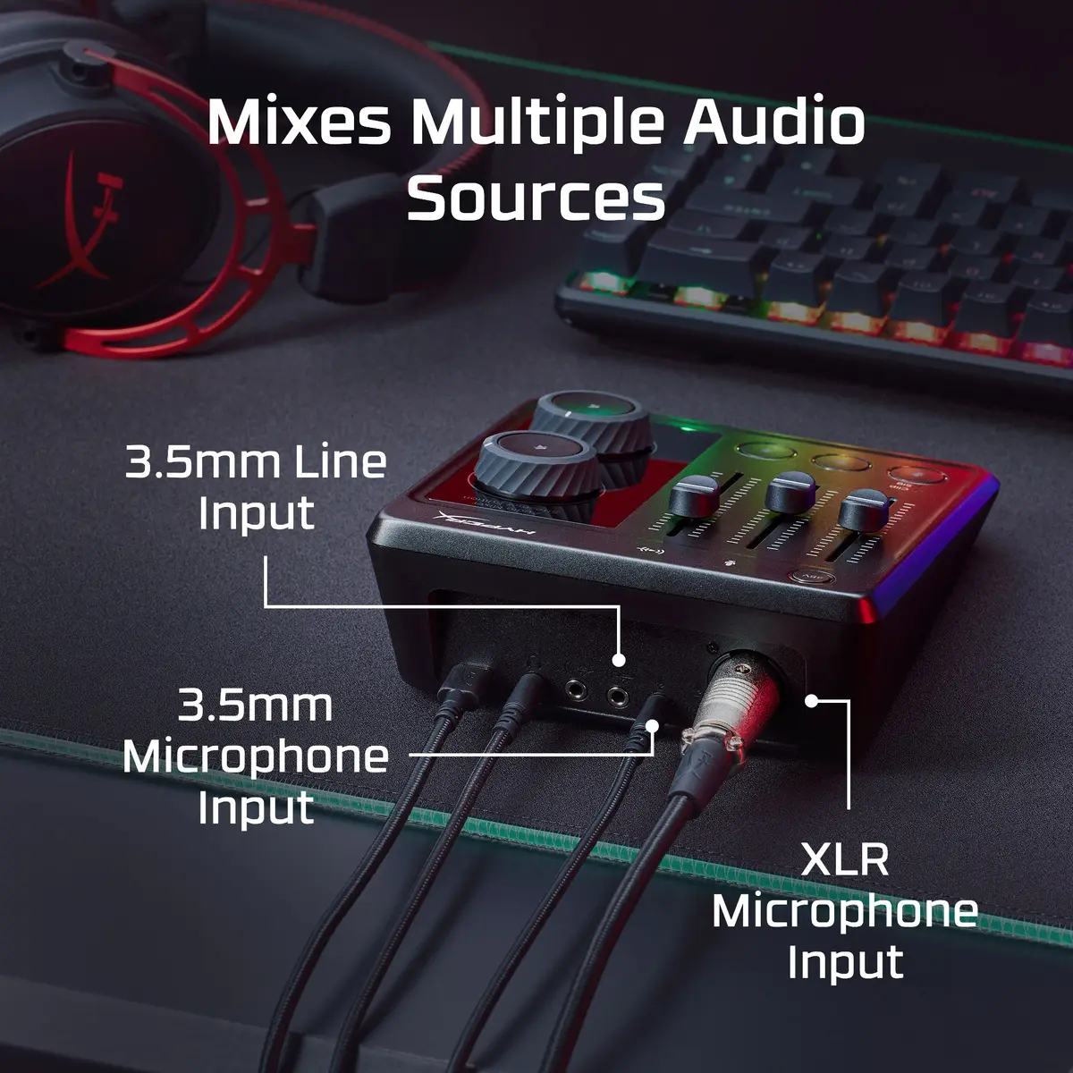 HyperX Audio Mixer for Streaming and Audio Control Photo 13