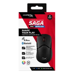 Bezvadu spēļu pele HyperX Pulsefire Saga Pro Optiskā 3200 DPI