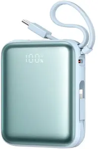 Powerbank Joyroom JR-PBF27 10000mAh 22.5W with built-in cables, Blue