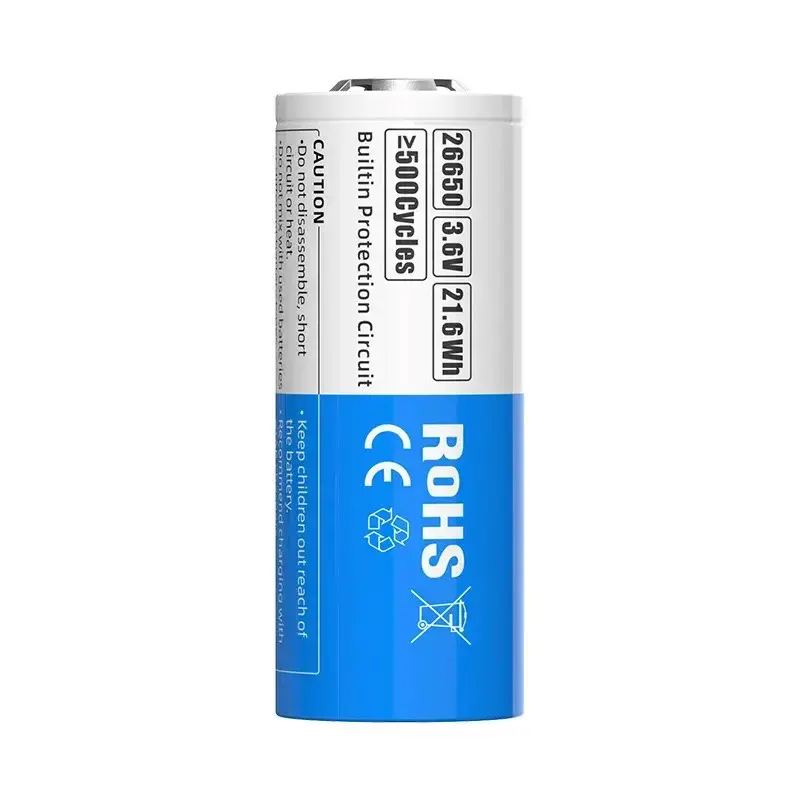 XTAR 26650 6000 мА·ч 3.6В перезаряжаемый Li-ion Photo 2