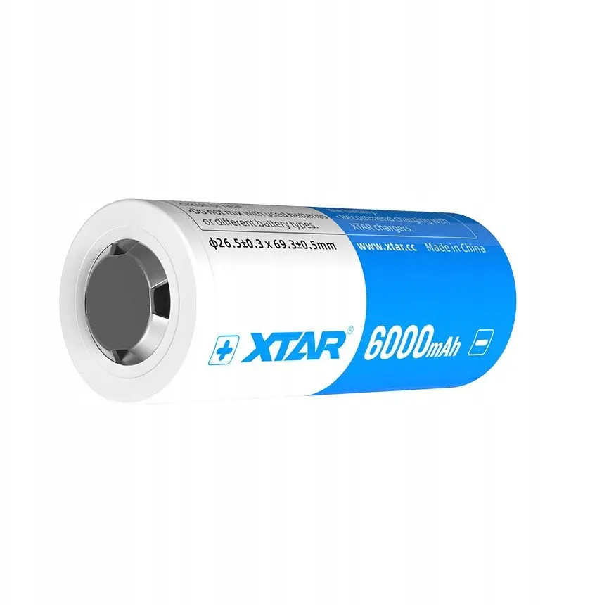 XTAR 26650 6000 mAh 3,6V uzlādējams Li-ion akumulators Photo 7