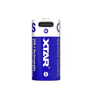 Перезаряжаемая Li-ion аккумулятор XTAR 16340-900 3.7В 900mAh — размер 16340, высота 34 мм