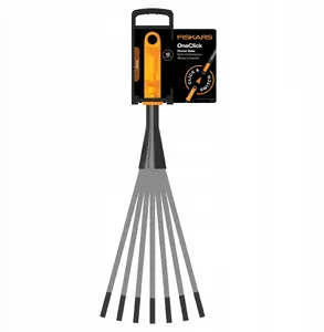 Tiller Fiskars QuikFit 7-tooth 32 cm – garden cultivator head for QuikFit system