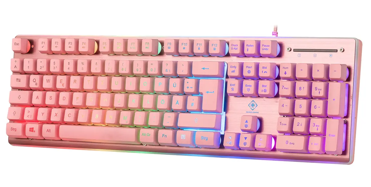 Клавиатура Deltaco Gaming GAM-021-RGB-P-DE Photo 4