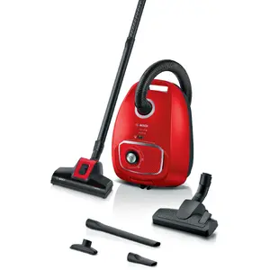 Cilindriskā putekļu sūcēja Bosch BGB41PET1 700W 4L HEPA Melns Sarkans