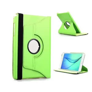 Tablet case Riff for Samsung Galaxy Tab 2 10.1 — 360° rotating bracket, leather cover, green