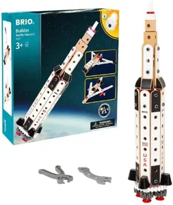 Конструктор BRIO Builder Apollo Saturn V 34607 с 3D-моделью и творческой сборкой