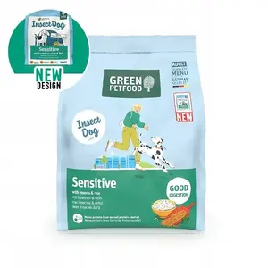 Корм для собак сухой JOSERA Green Petfood Sensitive с насекомыми 3 кг — гипоаллергенный рацион для взрослых собак