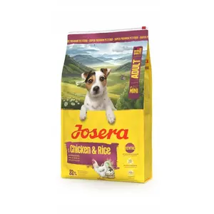Сухой корм для собак JOSERA Mini Adult Chicken & Rice 3 кг — для взрослых мелких пород, рецепт с курицей, 27% белка, 16% жира