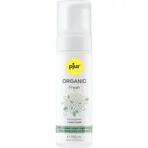 Intimate care foam pjur ORGANIC Fresh Refreshing Leave-On 150 ml — organic vegan external intimate cleanser