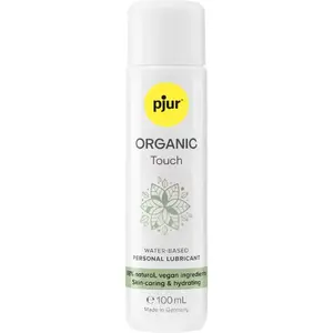 Water-based massage lubricant pjur Organic Touch Vegan Hydrating 100 ml — 98% natural, dermatologically tested