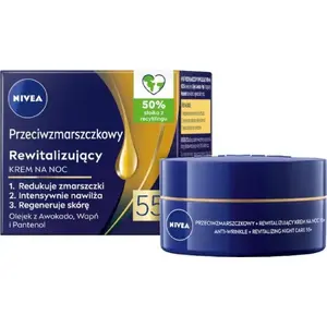 Ночной крем Nivea Anti-Wrinkle Revitalizing 55+ 50 мл — интенсивный уход для зрелой кожи лица