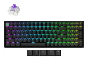 Keychron K4 HE 96% Wireless Mechanical Gaming Keyboard, Magnetic Switches, RGB, QWERTY, Black