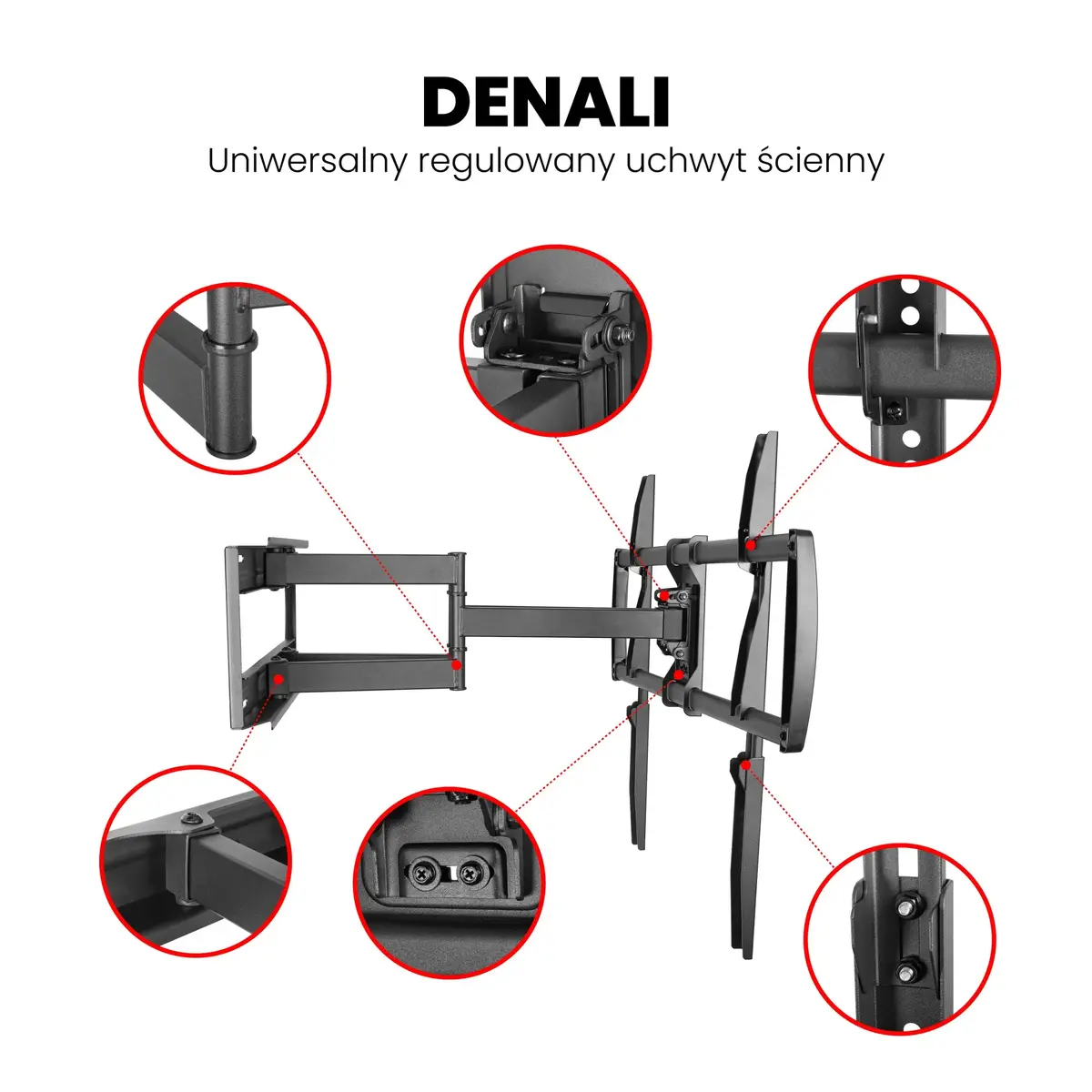 Wall TV mount MONTIS DENALI MT162 37"–105" Photo 14