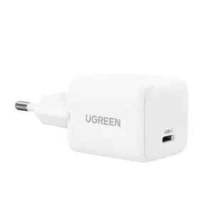 Зарядное устройство UGREEN Nexode N Series X513 30 Вт GaN USB-C 1 порт, 100–240 В, белое