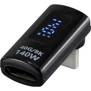 Переходник USB-C Renkforce RF-6826674 USB4 L-образный, штекер-папа на гнездо, правый угол